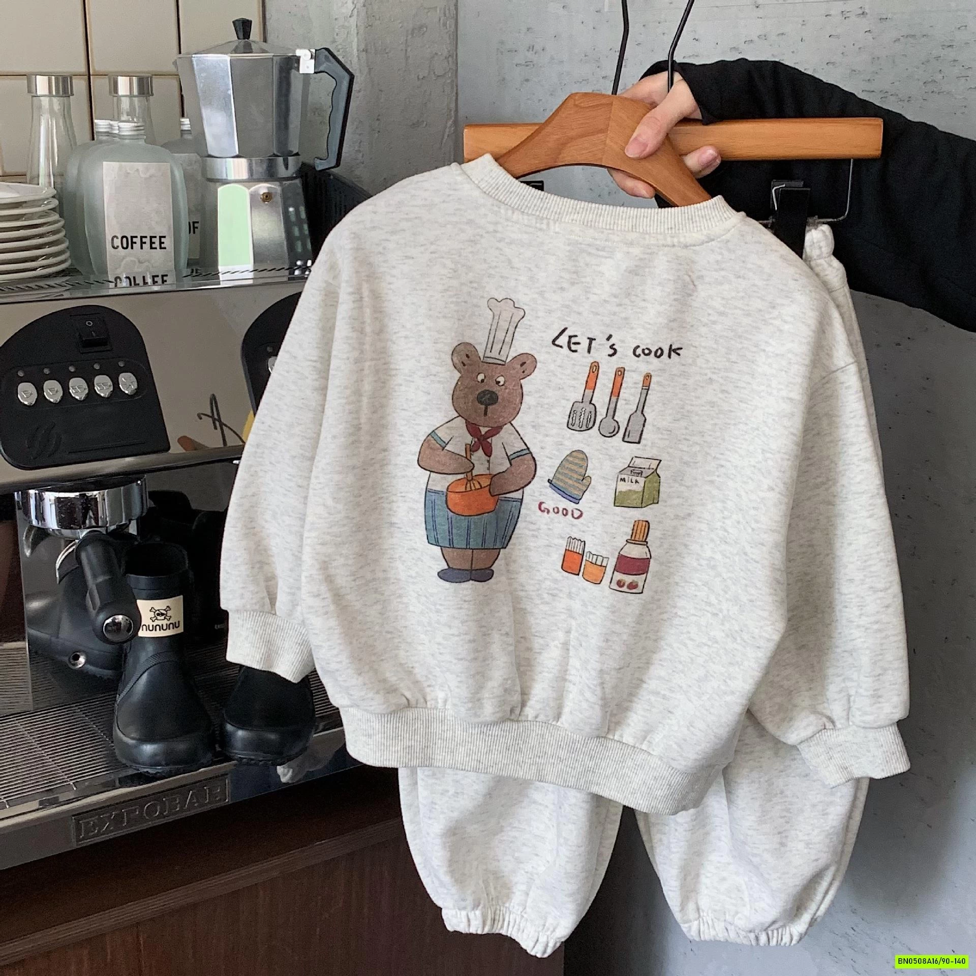 BỘ NỈ IN HÌNH DỄ THƯƠNG