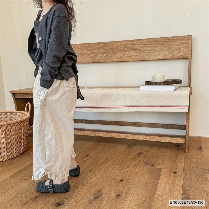 QUẦN ỐNG RỘNG DÁNG LỠ VIỀN BÈO ADBABY