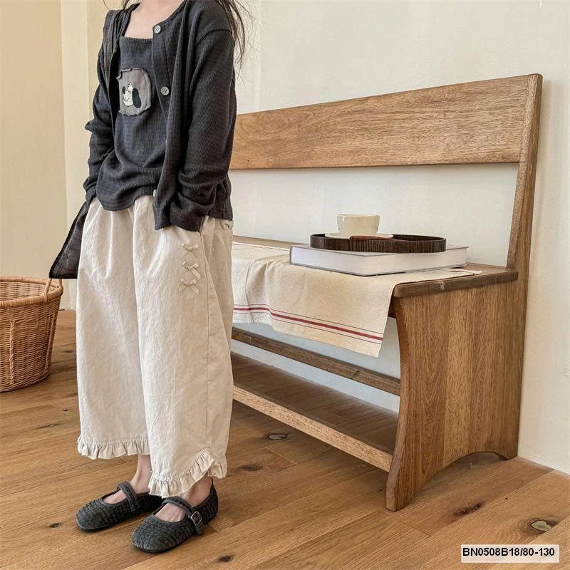 QUẦN ỐNG RỘNG DÁNG LỠ VIỀN BÈO ADBABY