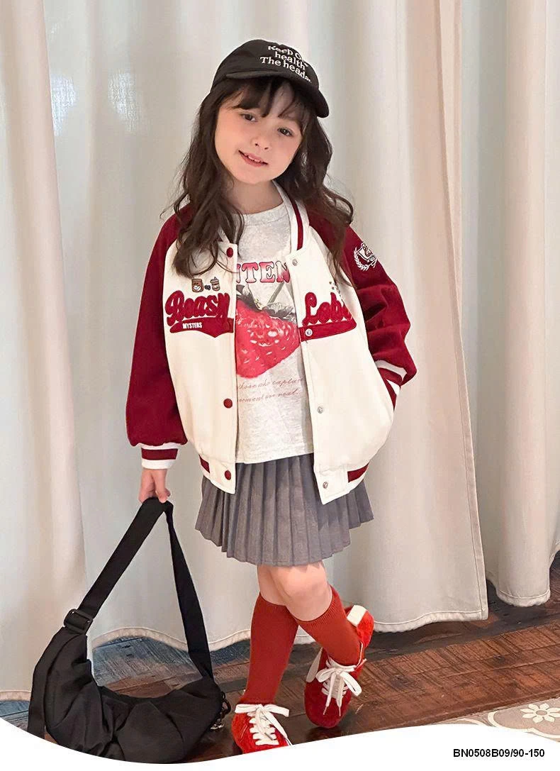 ÁO KHOÁC NỈ BÓNG CHÀY BÉ GÁI