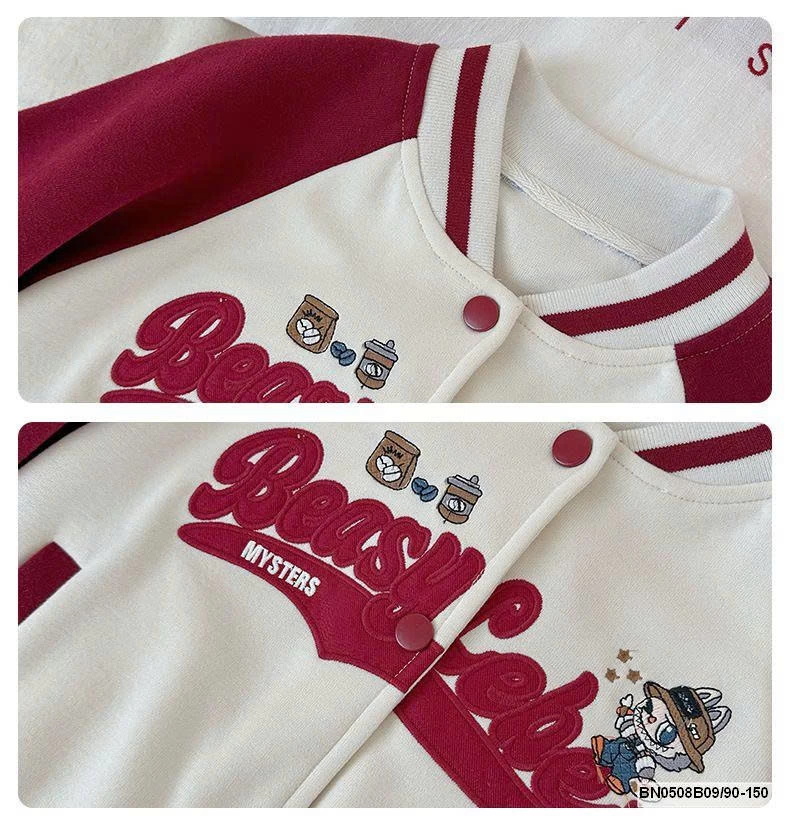 ÁO KHOÁC NỈ BÓNG CHÀY BÉ GÁI