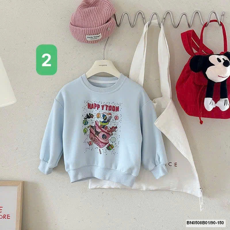 ÁO NỈ HOẠT HÌNH BG