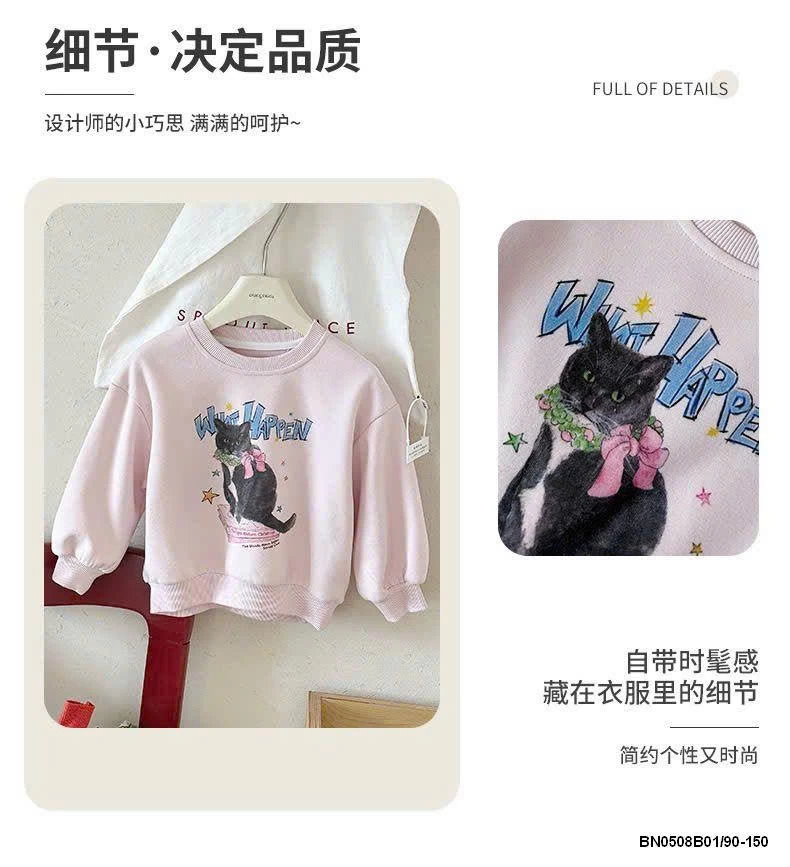 ÁO NỈ HOẠT HÌNH BG