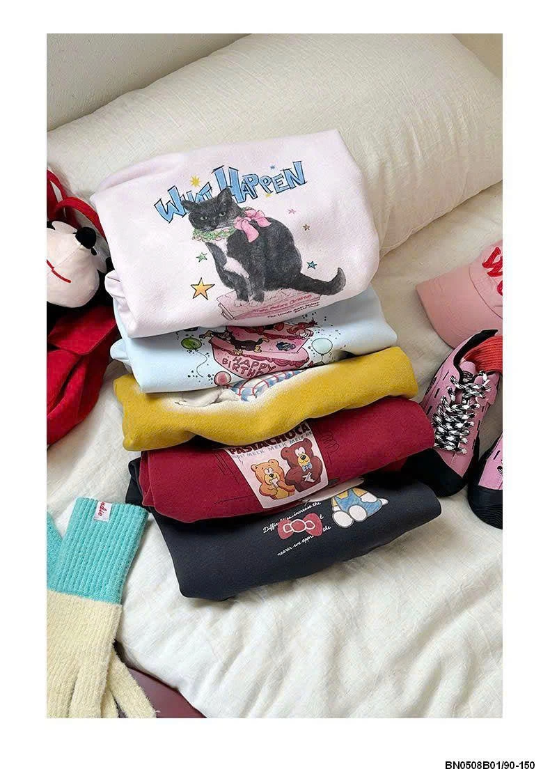 ÁO NỈ HOẠT HÌNH BG