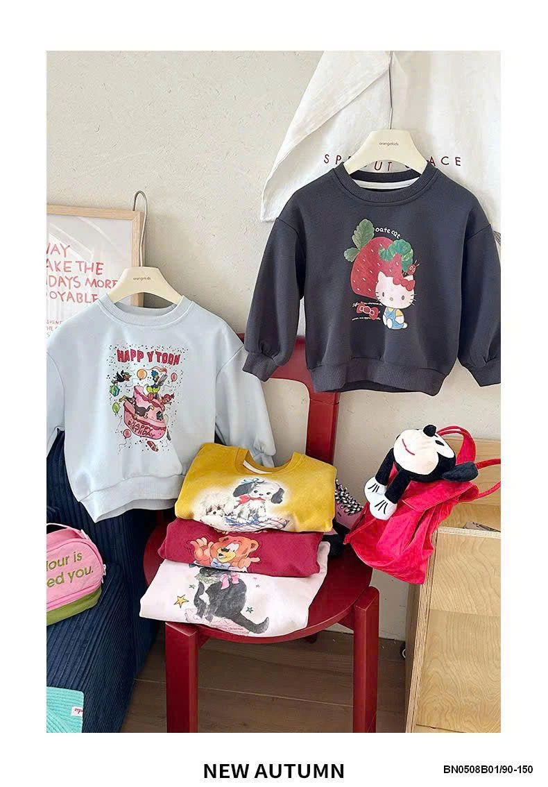 ÁO NỈ HOẠT HÌNH BG