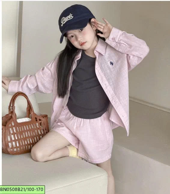 BỘ SƠ MI DÀI TAY QUẦN CỘC AMBB  26B078