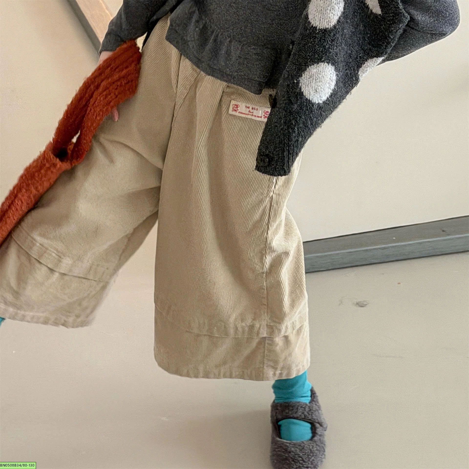 QUẦN NHUNG ỐNG RỘNG ADBABY