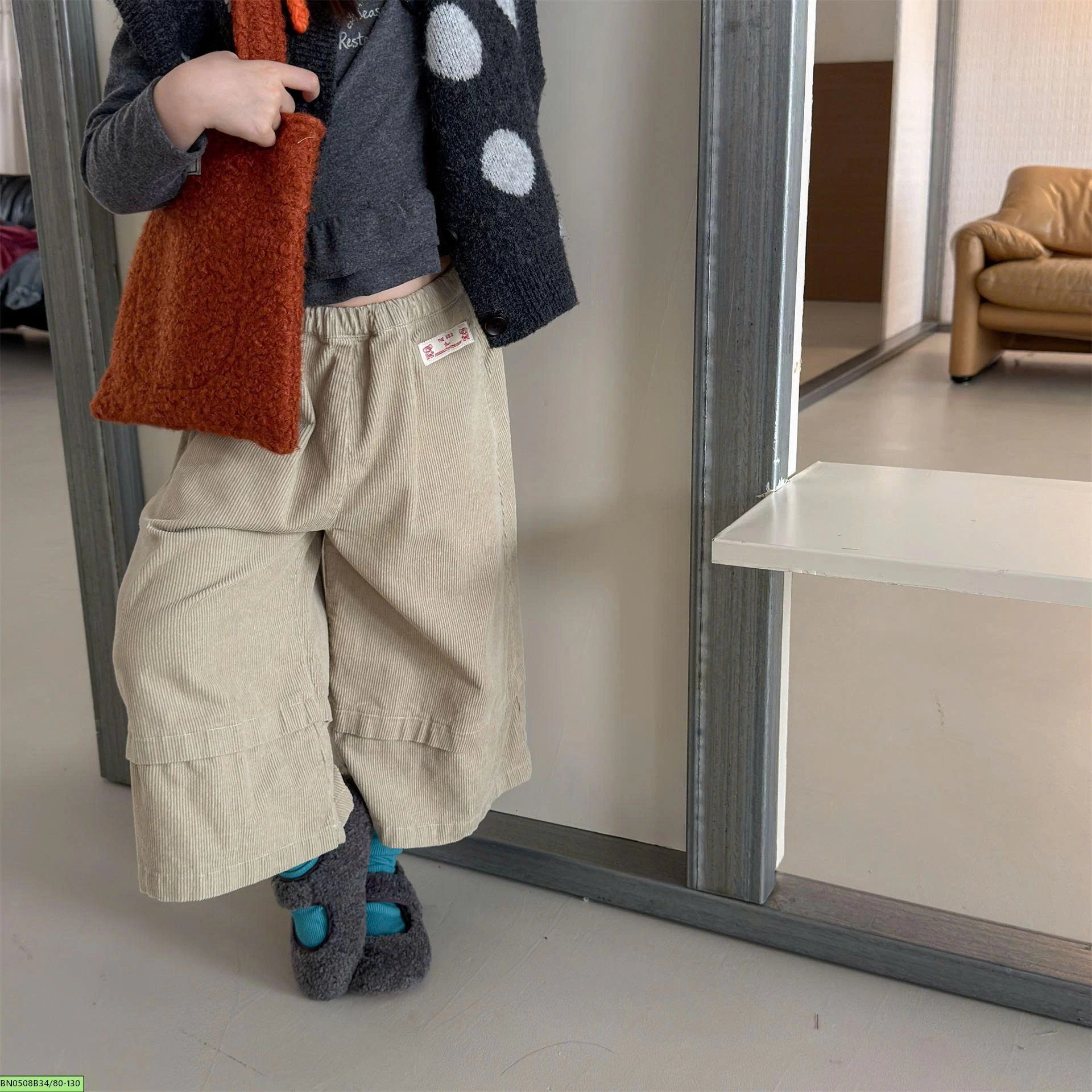 QUẦN NHUNG ỐNG RỘNG ADBABY