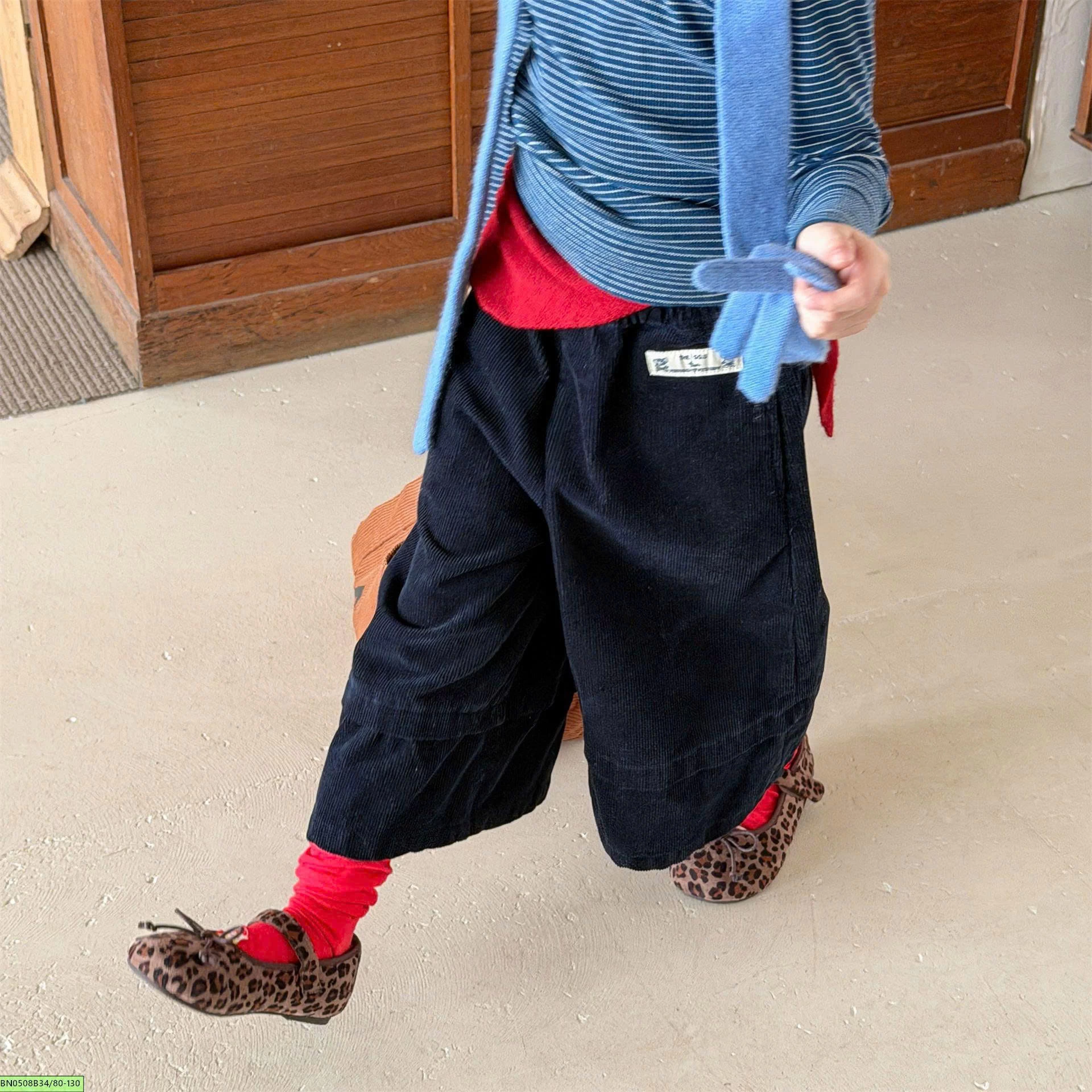 QUẦN NHUNG ỐNG RỘNG ADBABY