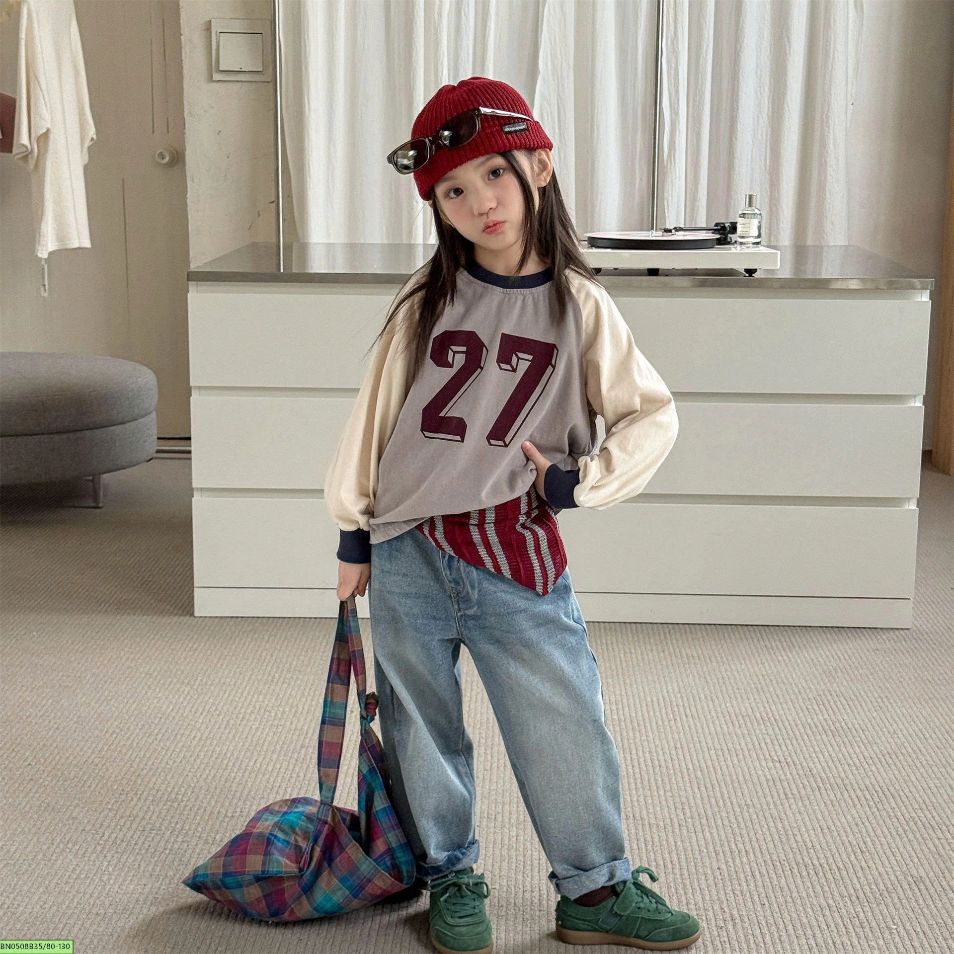 ÁO NỈ PHỐI MÀU SỐ 27 ADBABY