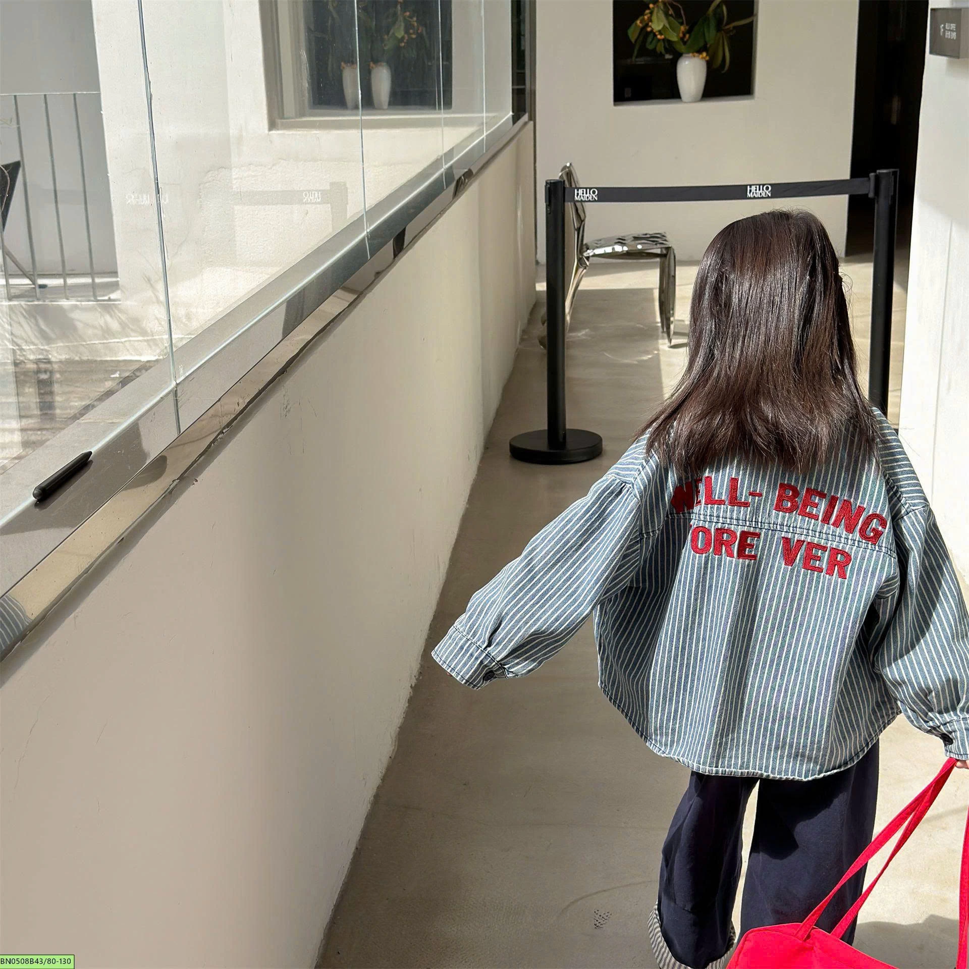 ÁO JEAN CHỮ LƯNG ADBABY