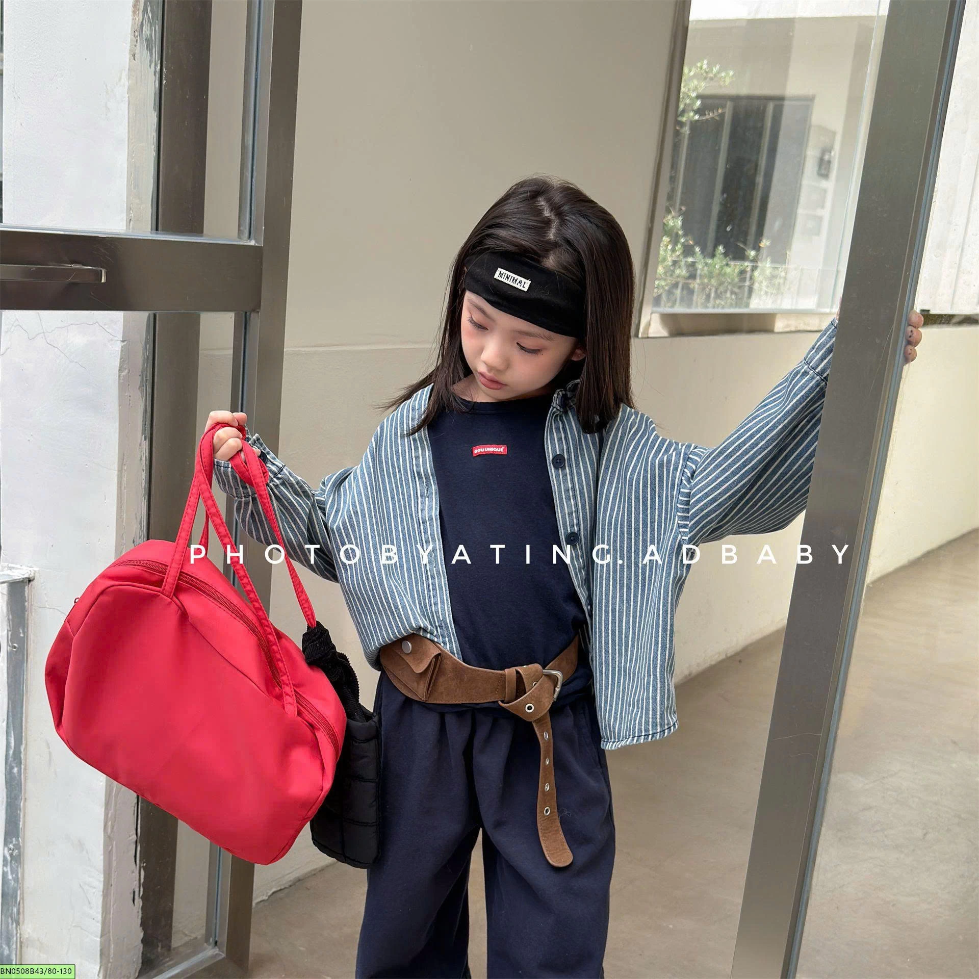 ÁO JEAN CHỮ LƯNG ADBABY