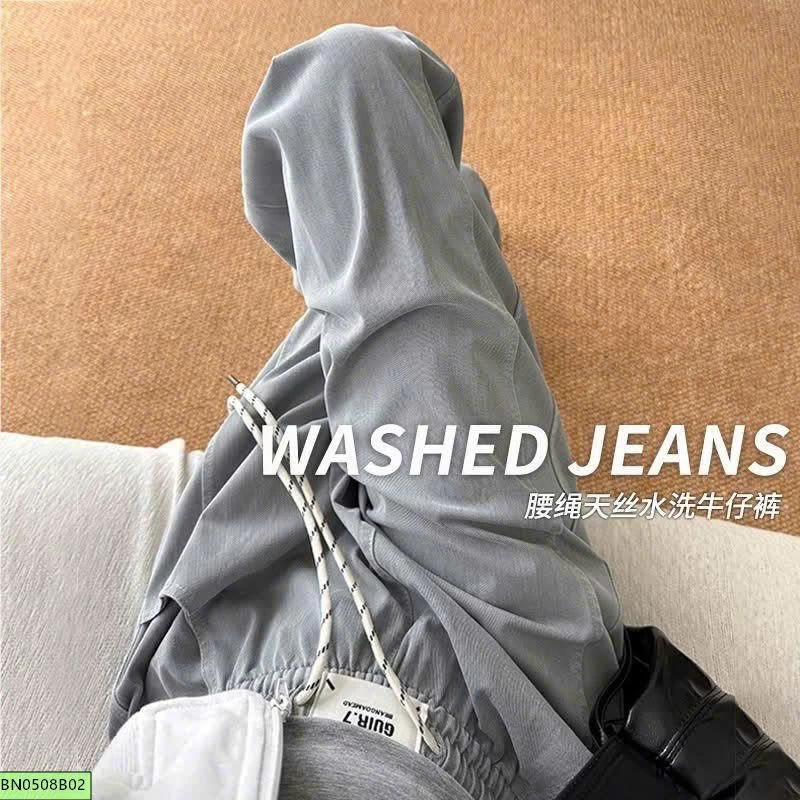 QUẦN JEANS TENCEL ỐNG RỘNG