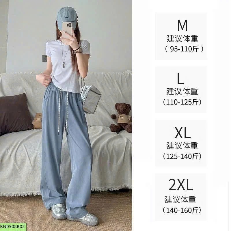 QUẦN JEANS TENCEL ỐNG RỘNG
