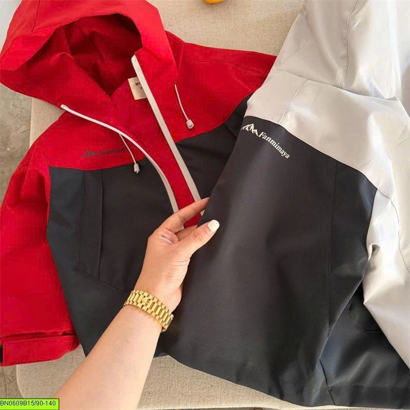 ÁO KHOÁC GIÓ PHỐI MÀU CHỐNG NƯỚC
