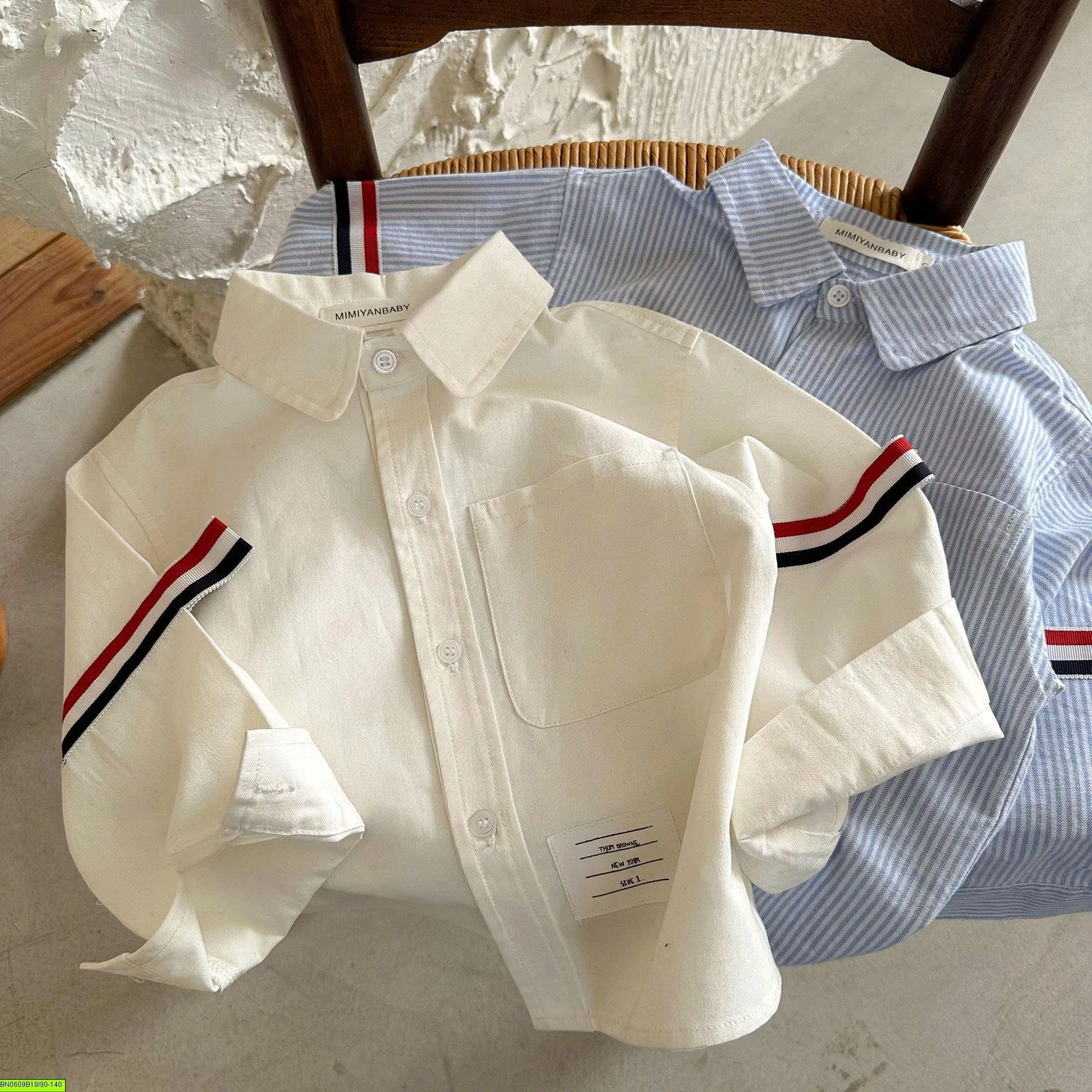 ÁO SƠ MI SỌC TAY MMY