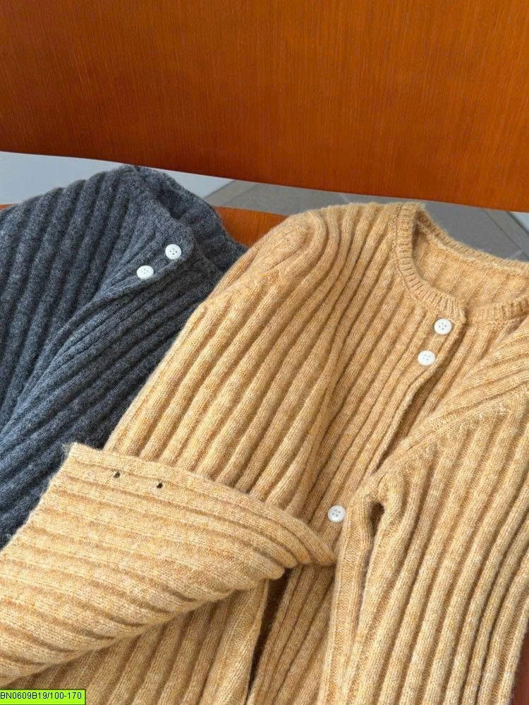 CARDIGAN LEN GÂN CỔ TRÒN AMBB	26F095