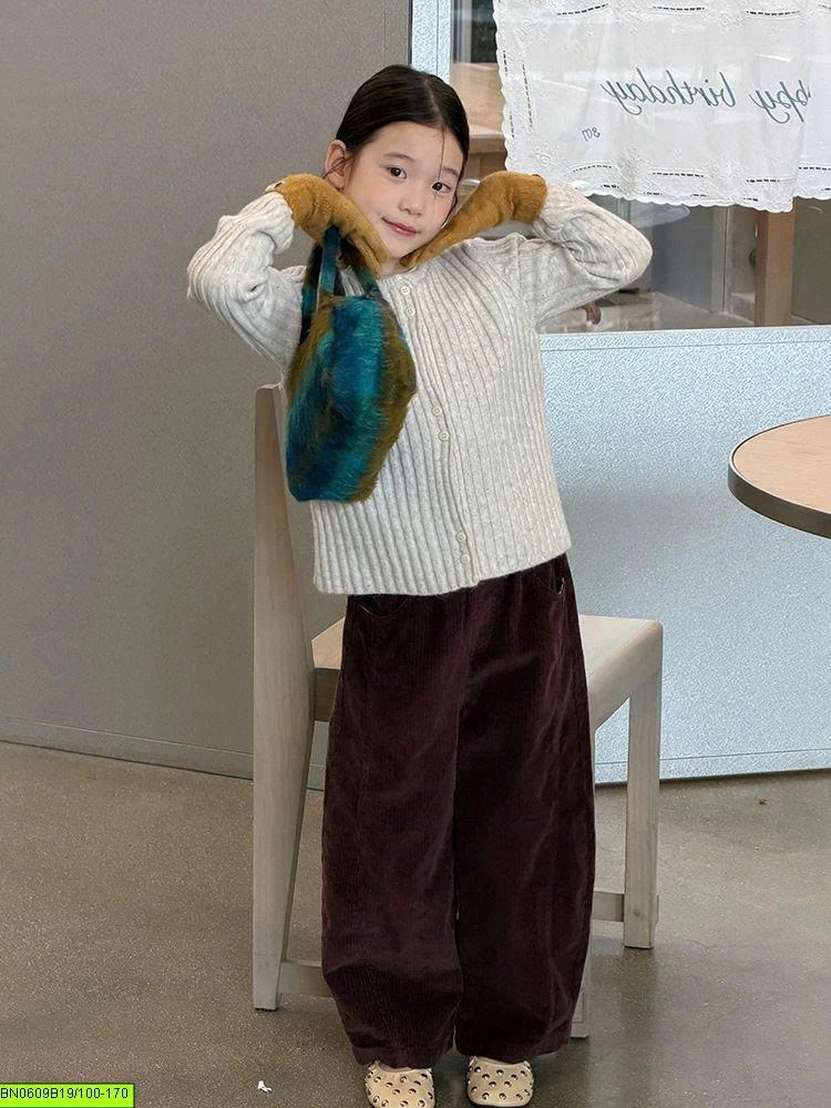 CARDIGAN LEN GÂN CỔ TRÒN AMBB	26F095