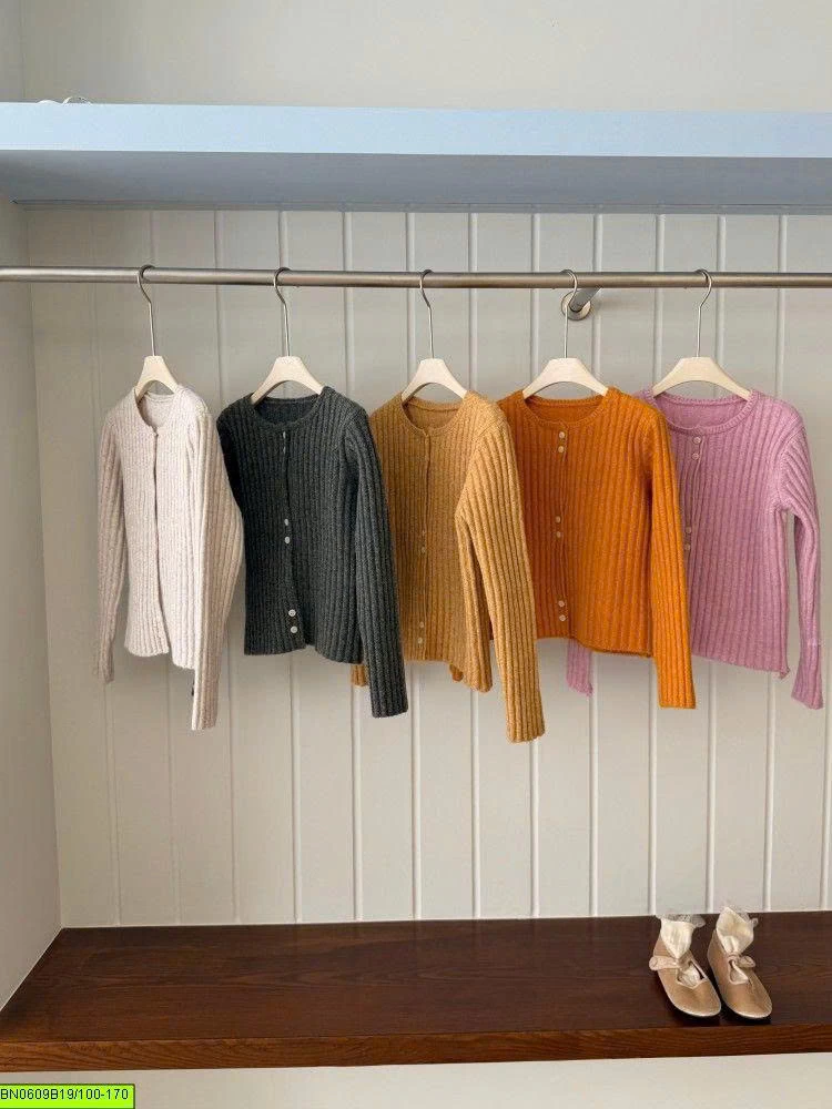 CARDIGAN LEN GÂN CỔ TRÒN AMBB	26F095
