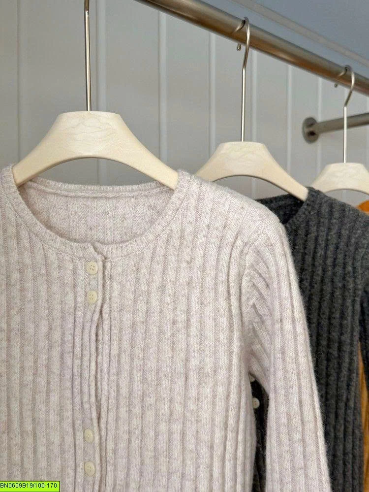 CARDIGAN LEN GÂN CỔ TRÒN AMBB	26F095