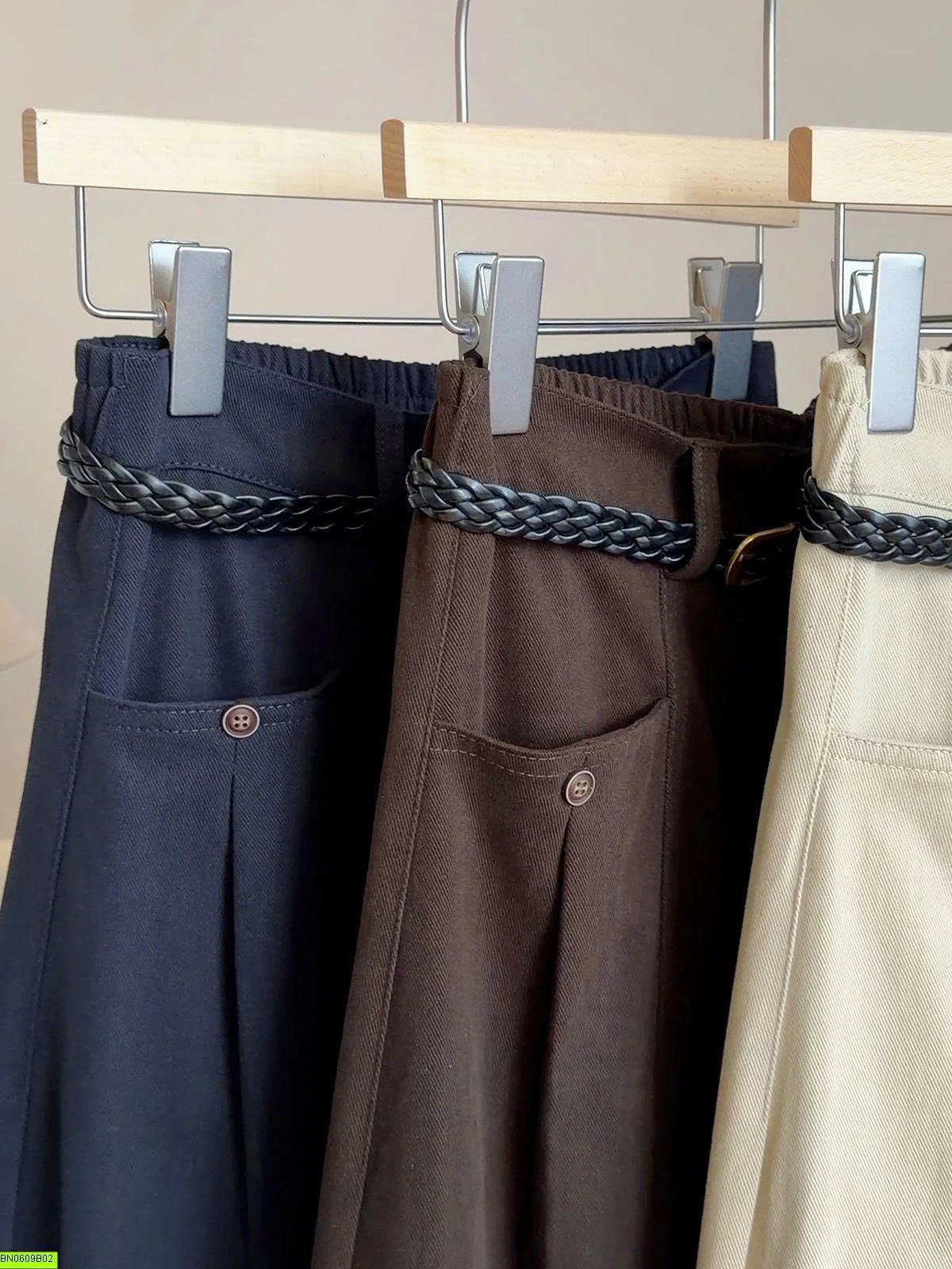 QUẦN SUÔNG CẠP CHUN KÈM BELT