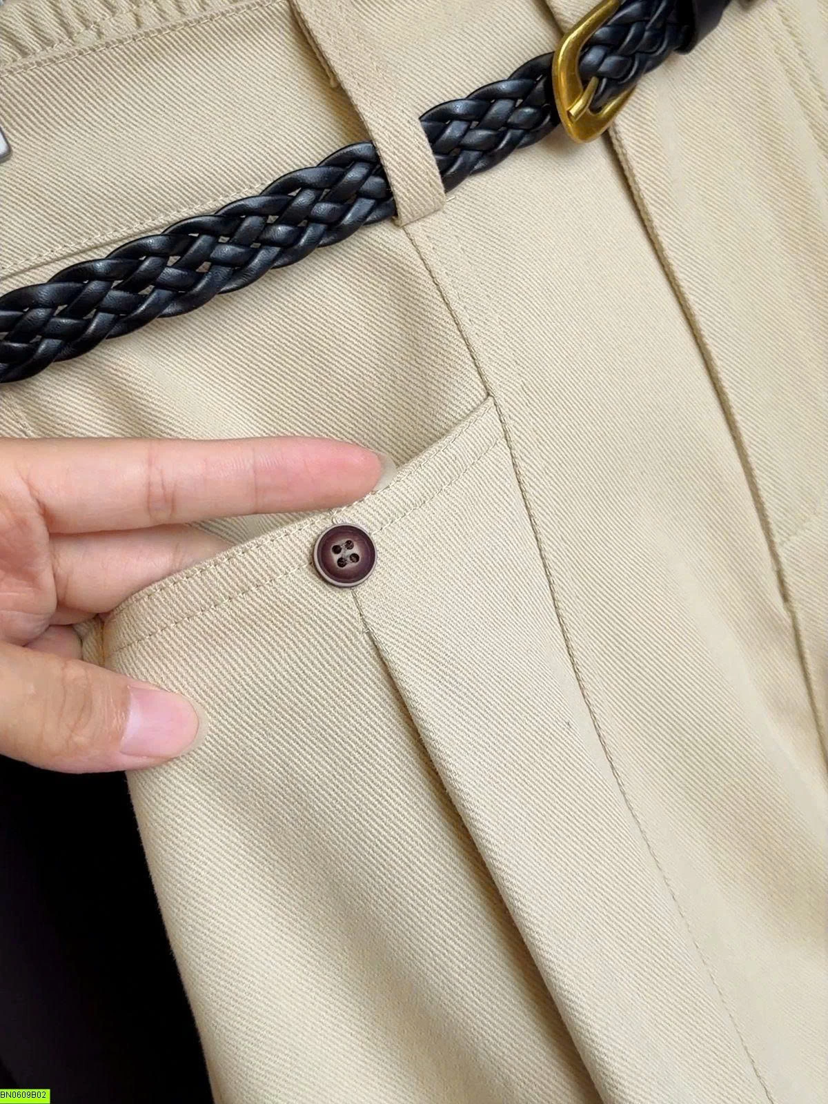 QUẦN SUÔNG CẠP CHUN KÈM BELT