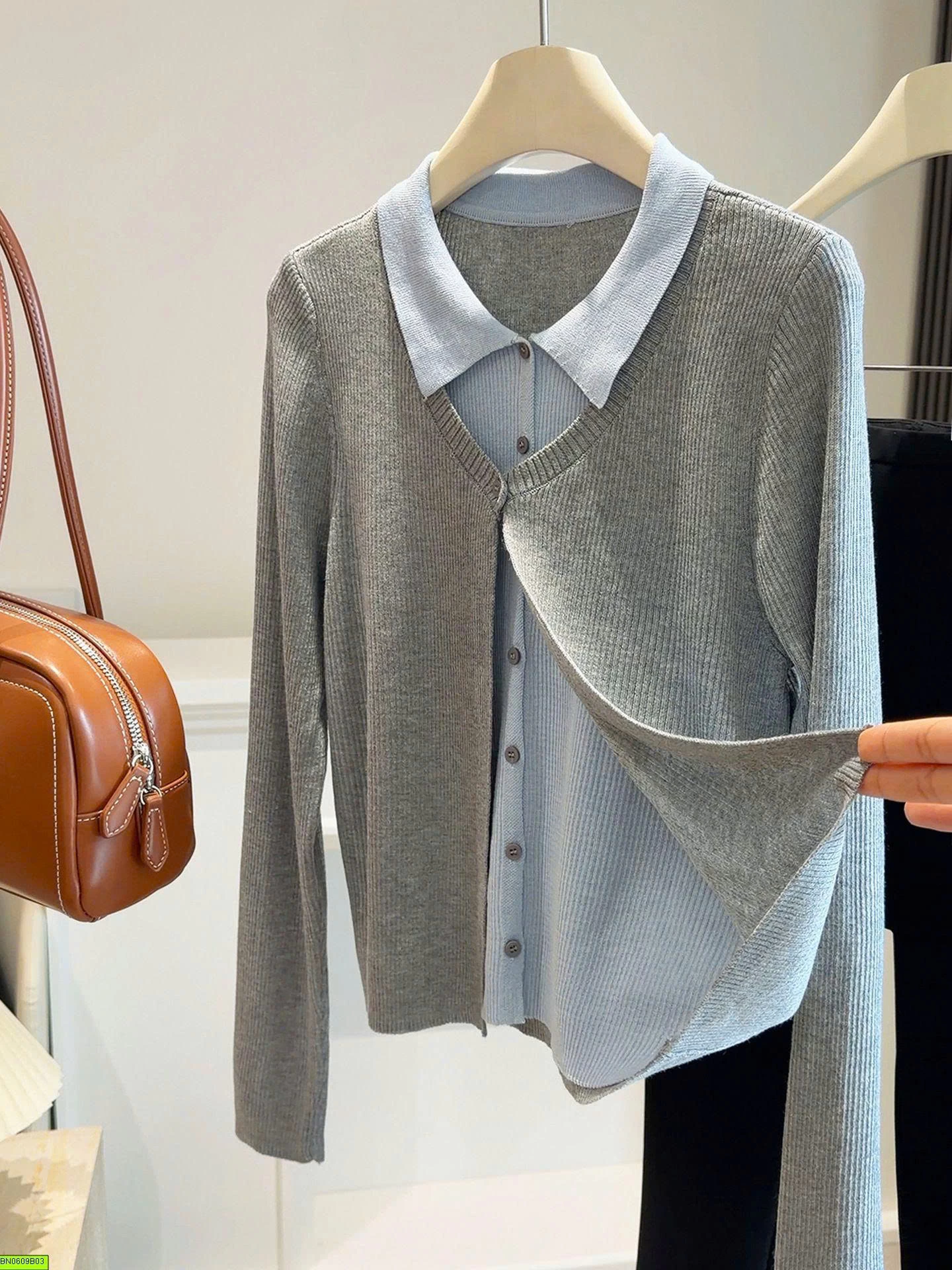SƠ MI GIẢ CARDIGAN