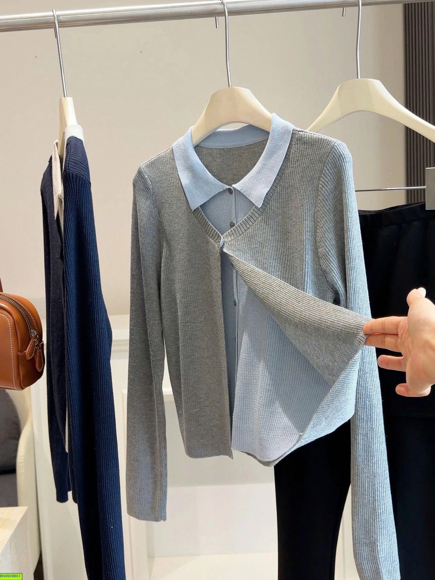 SƠ MI GIẢ CARDIGAN