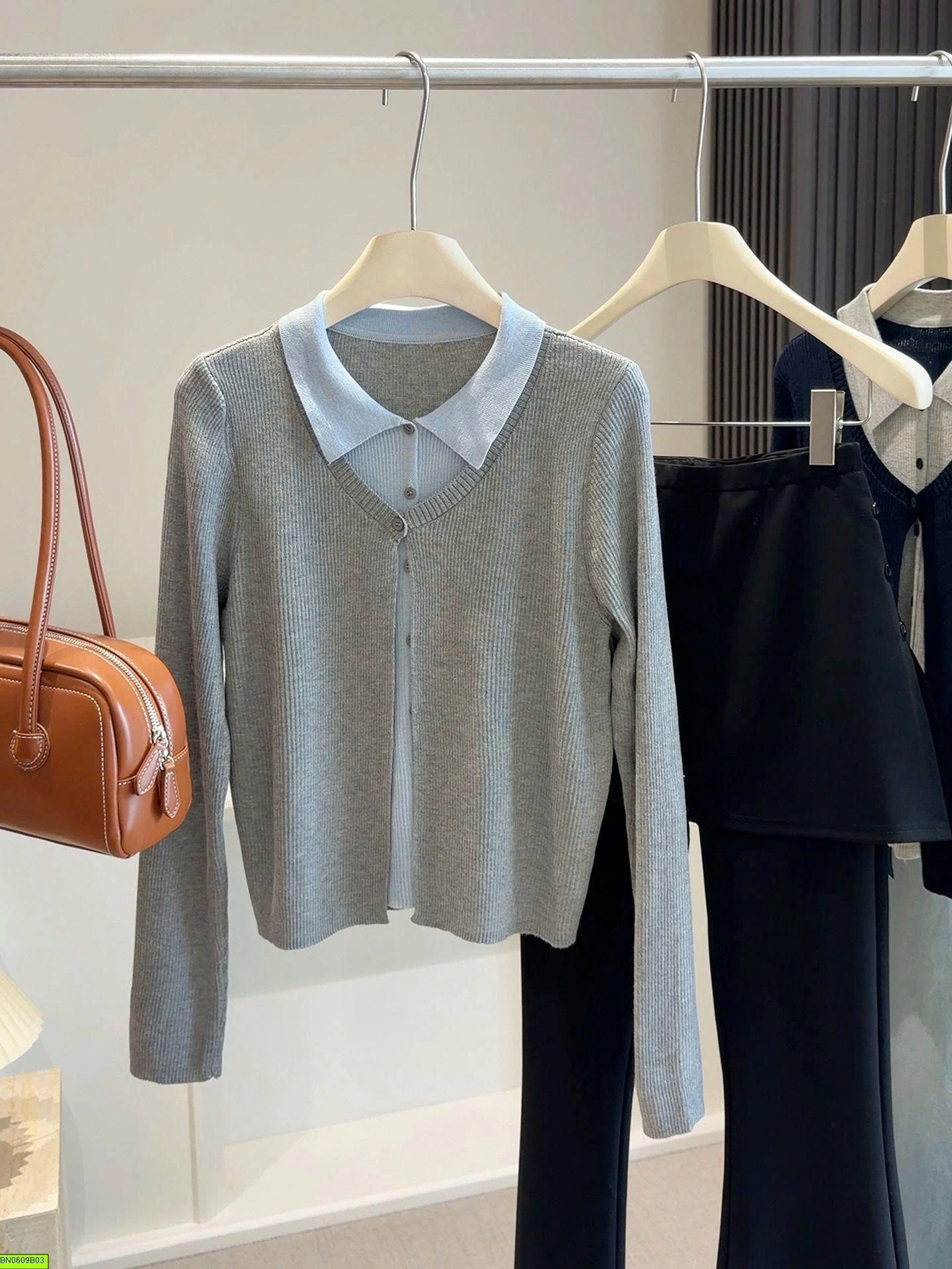 SƠ MI GIẢ CARDIGAN