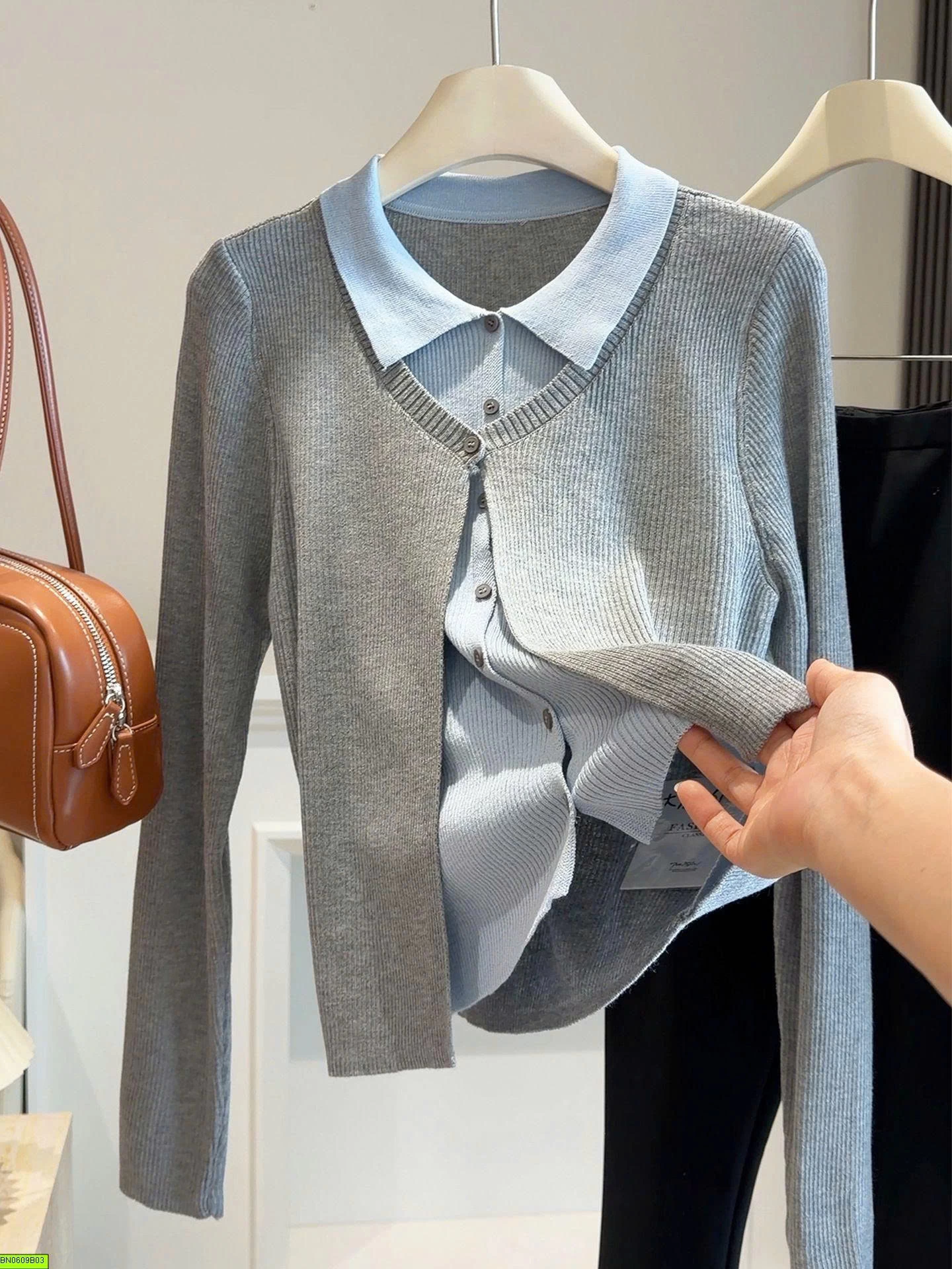 SƠ MI GIẢ CARDIGAN