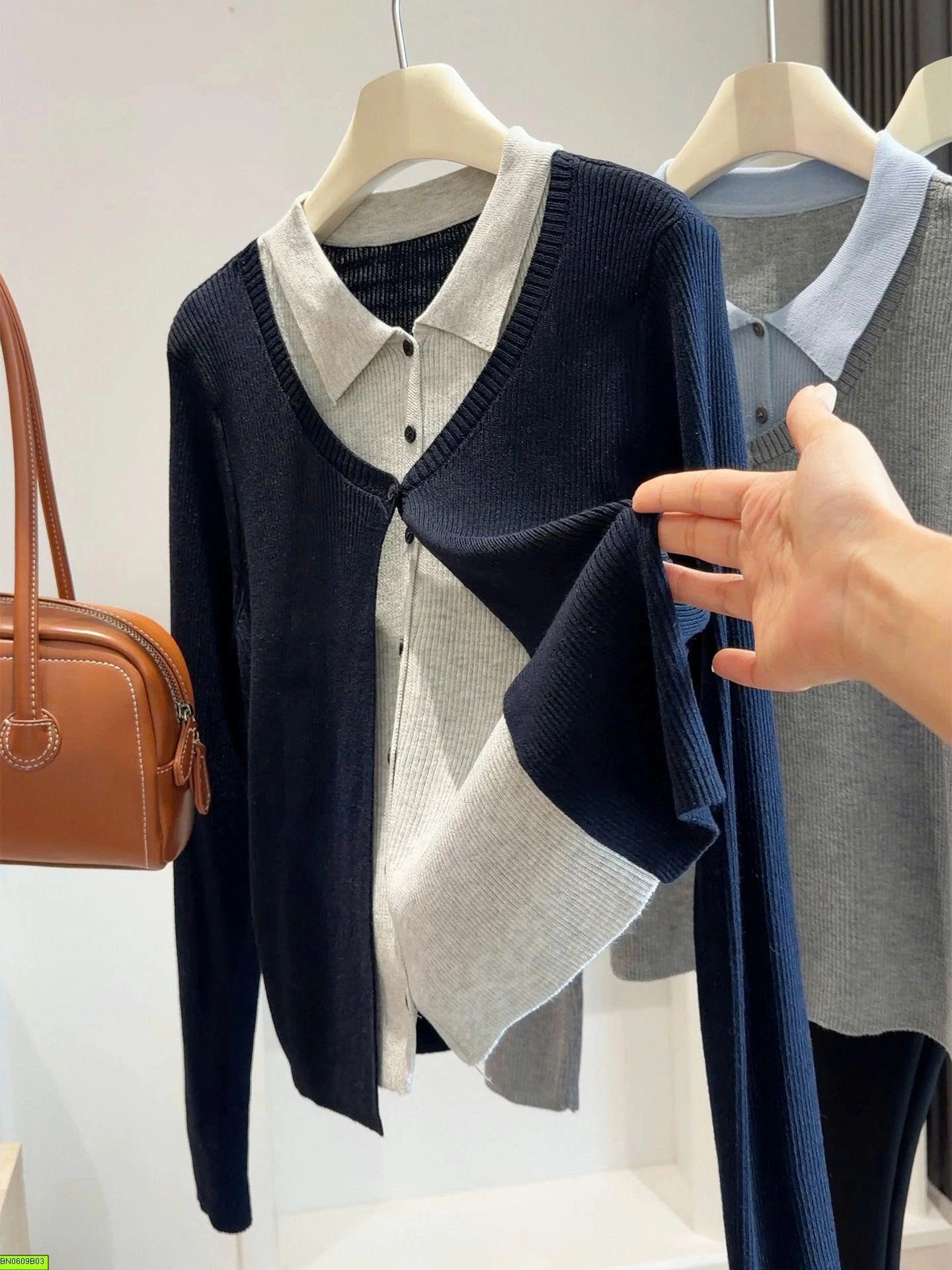 SƠ MI GIẢ CARDIGAN