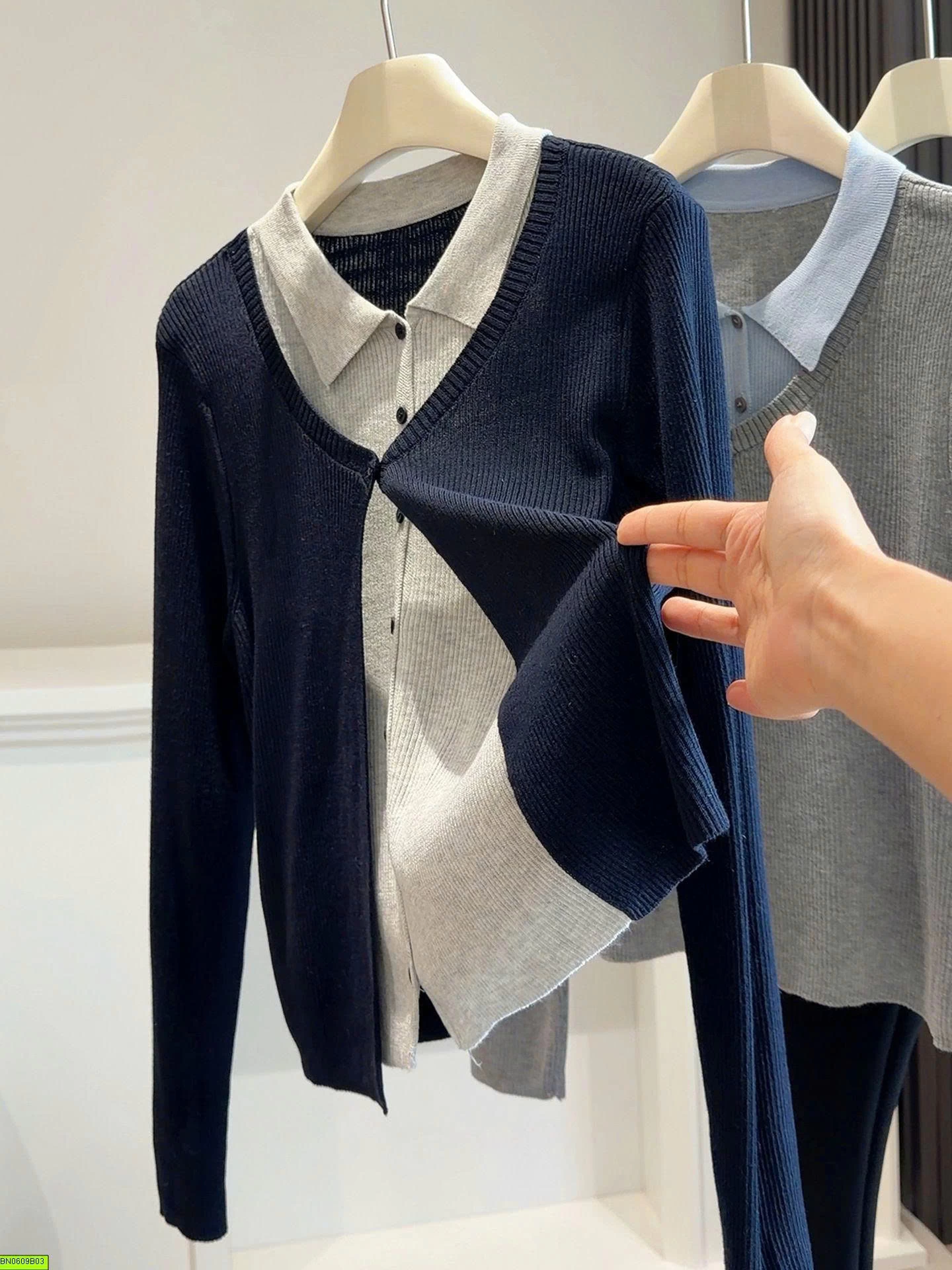 SƠ MI GIẢ CARDIGAN