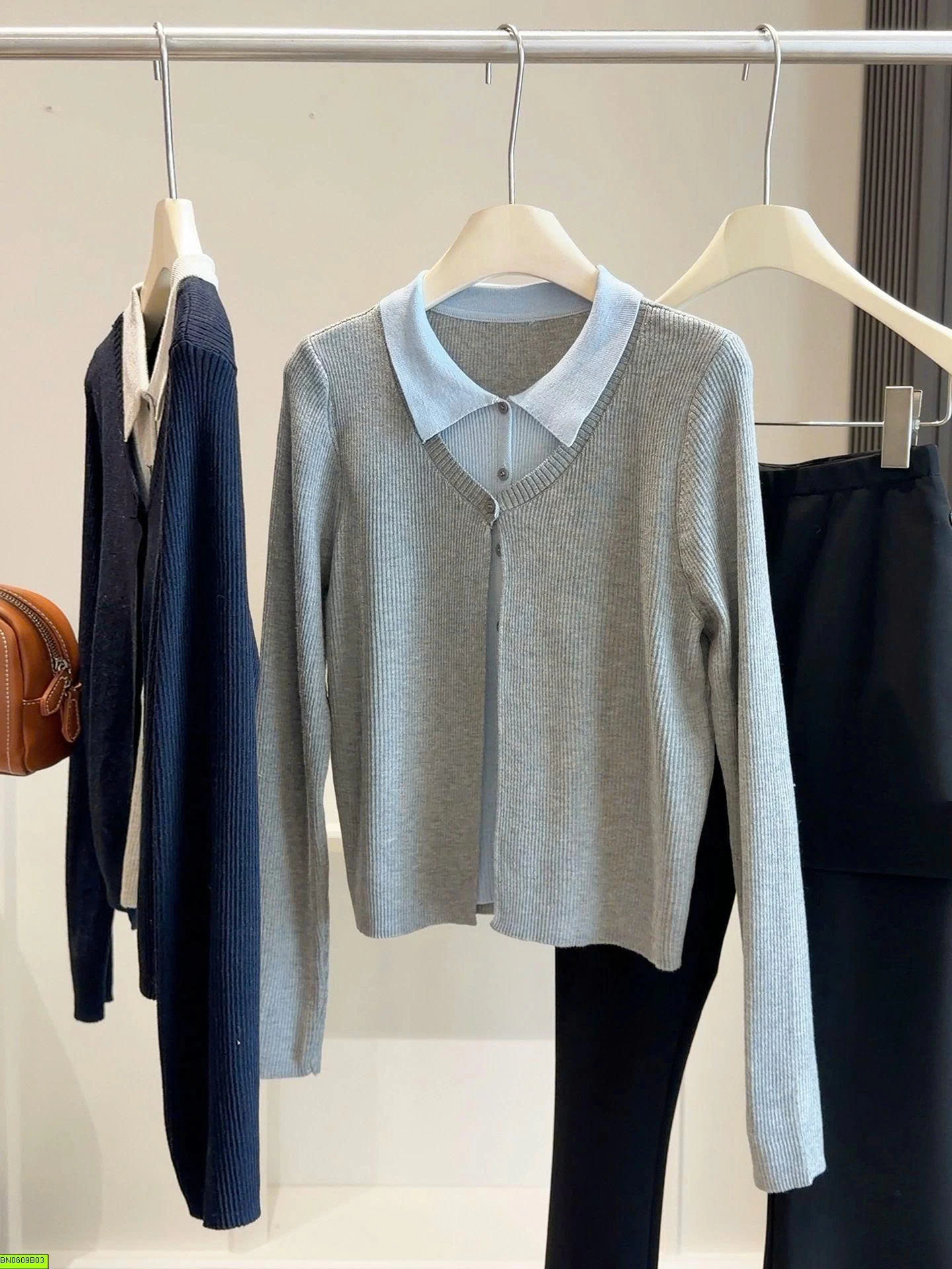 SƠ MI GIẢ CARDIGAN