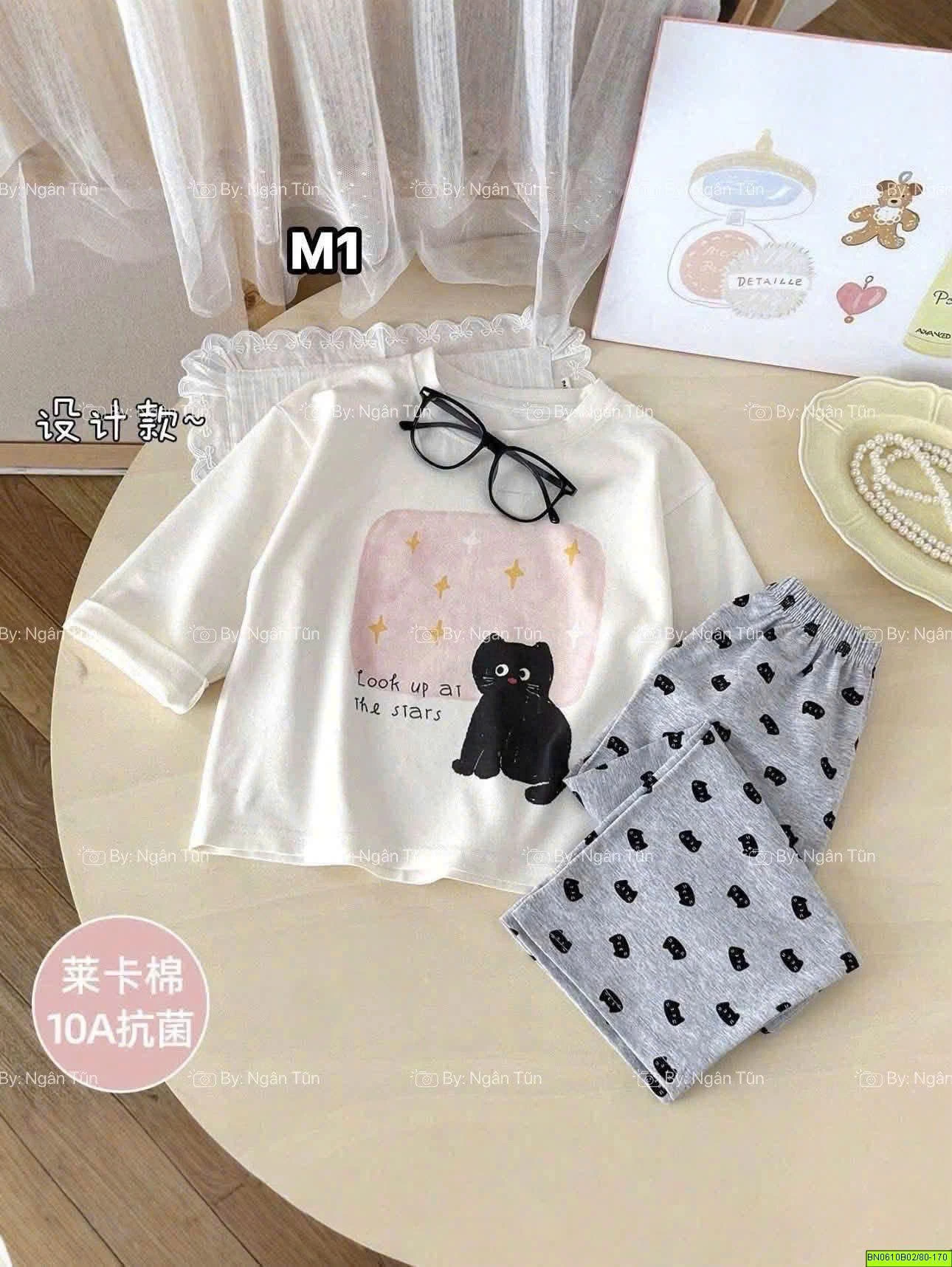 BỘ COTTON MẶC NHÀ IN HÌNH