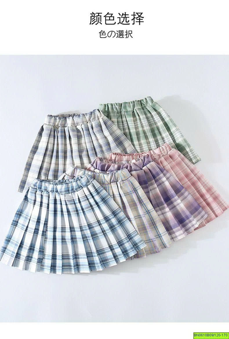 CHÂN VÁY XẾP LY CARO