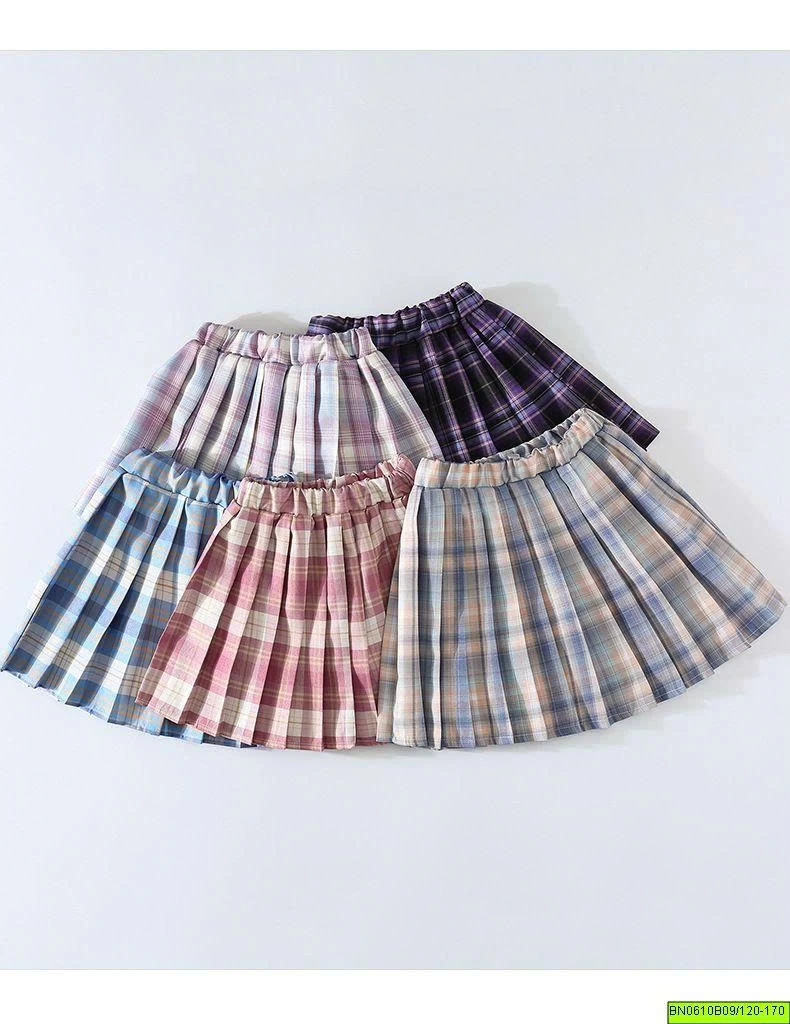 CHÂN VÁY XẾP LY CARO