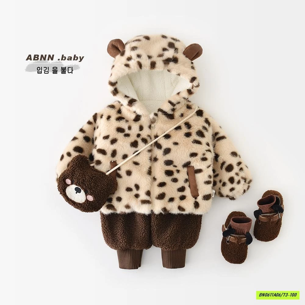 KHOÁC LÔNG BEO ẤM ÁP ABNNKIDS