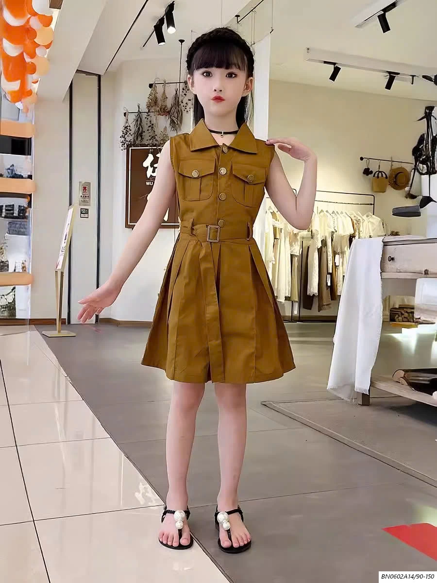 ĐẦM JEANS SÁT NÁCH KÈM BELT