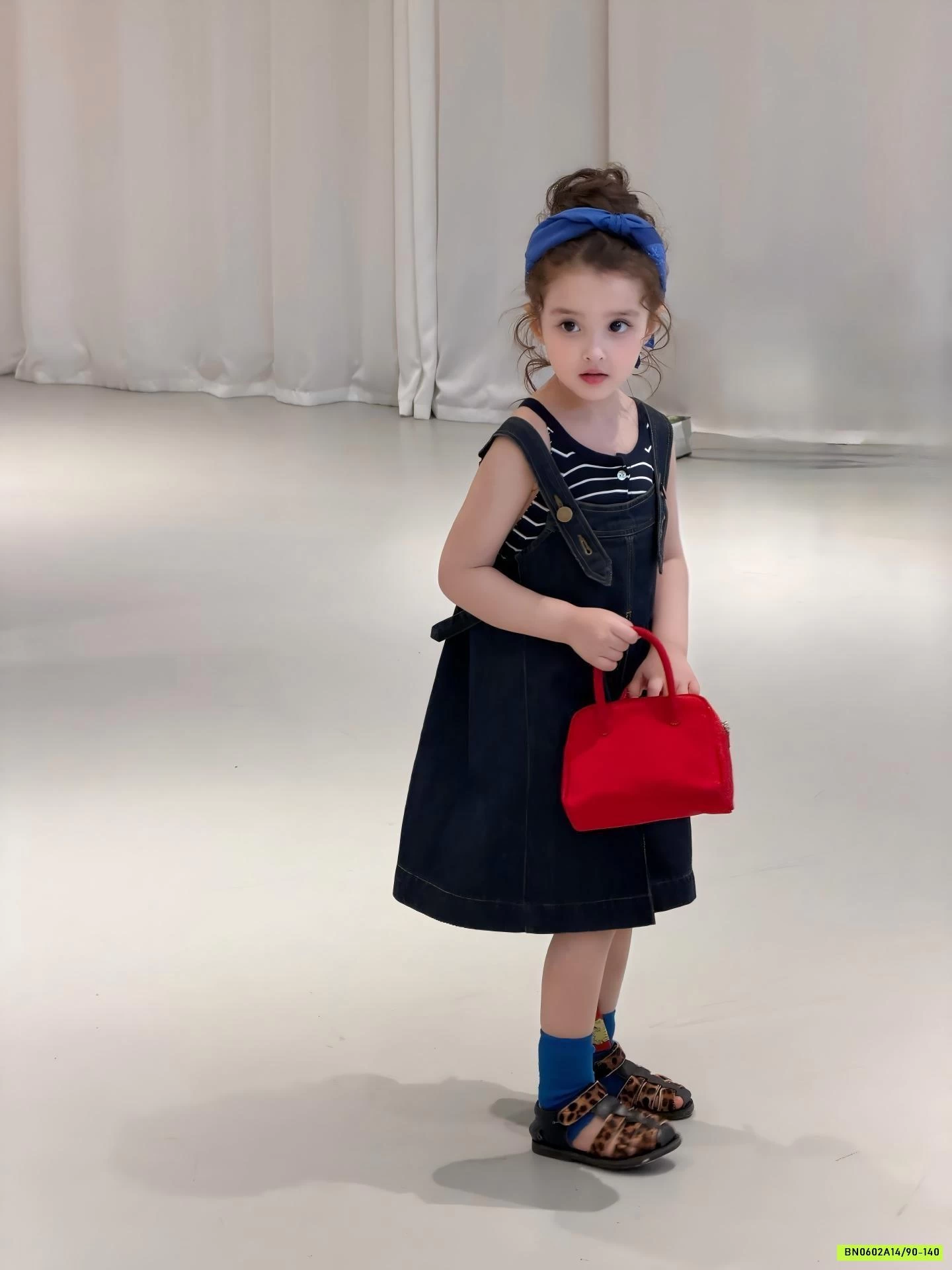 ĐẦM YẾM DENIM 2 DÂY