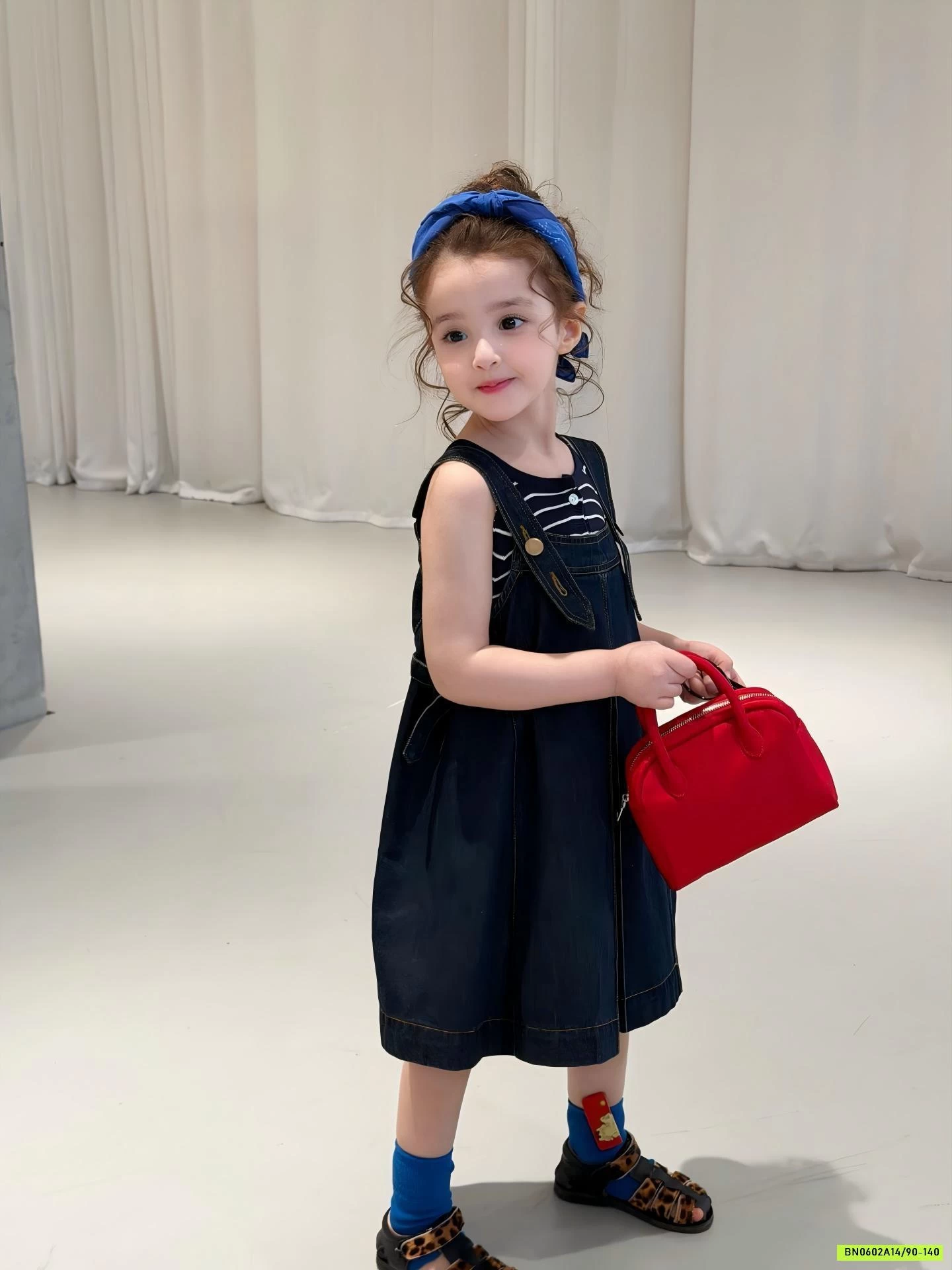 ĐẦM YẾM DENIM 2 DÂY