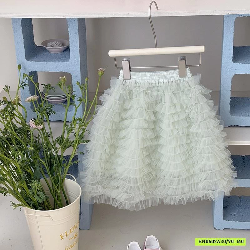 CHÂN VÁY VOAN TRƠN MÀU