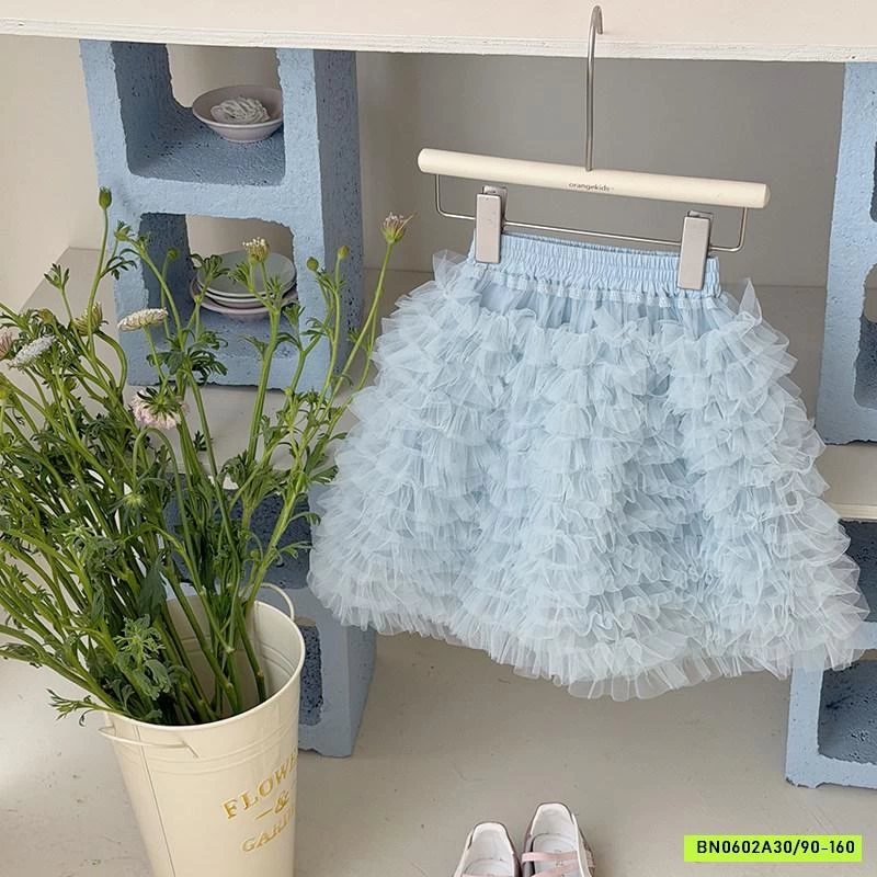 CHÂN VÁY VOAN TRƠN MÀU