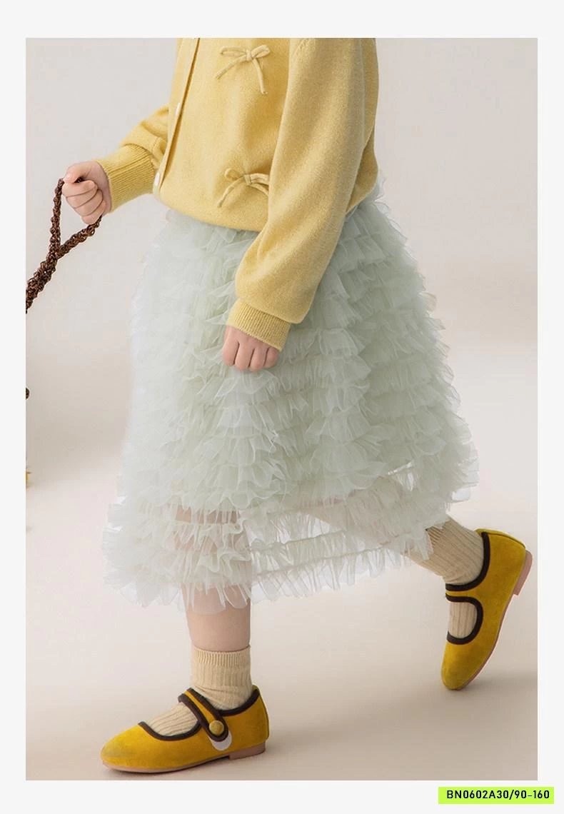 CHÂN VÁY VOAN TRƠN MÀU