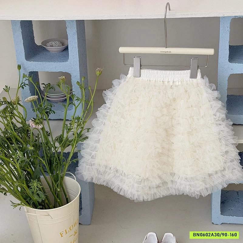 CHÂN VÁY VOAN TRƠN MÀU