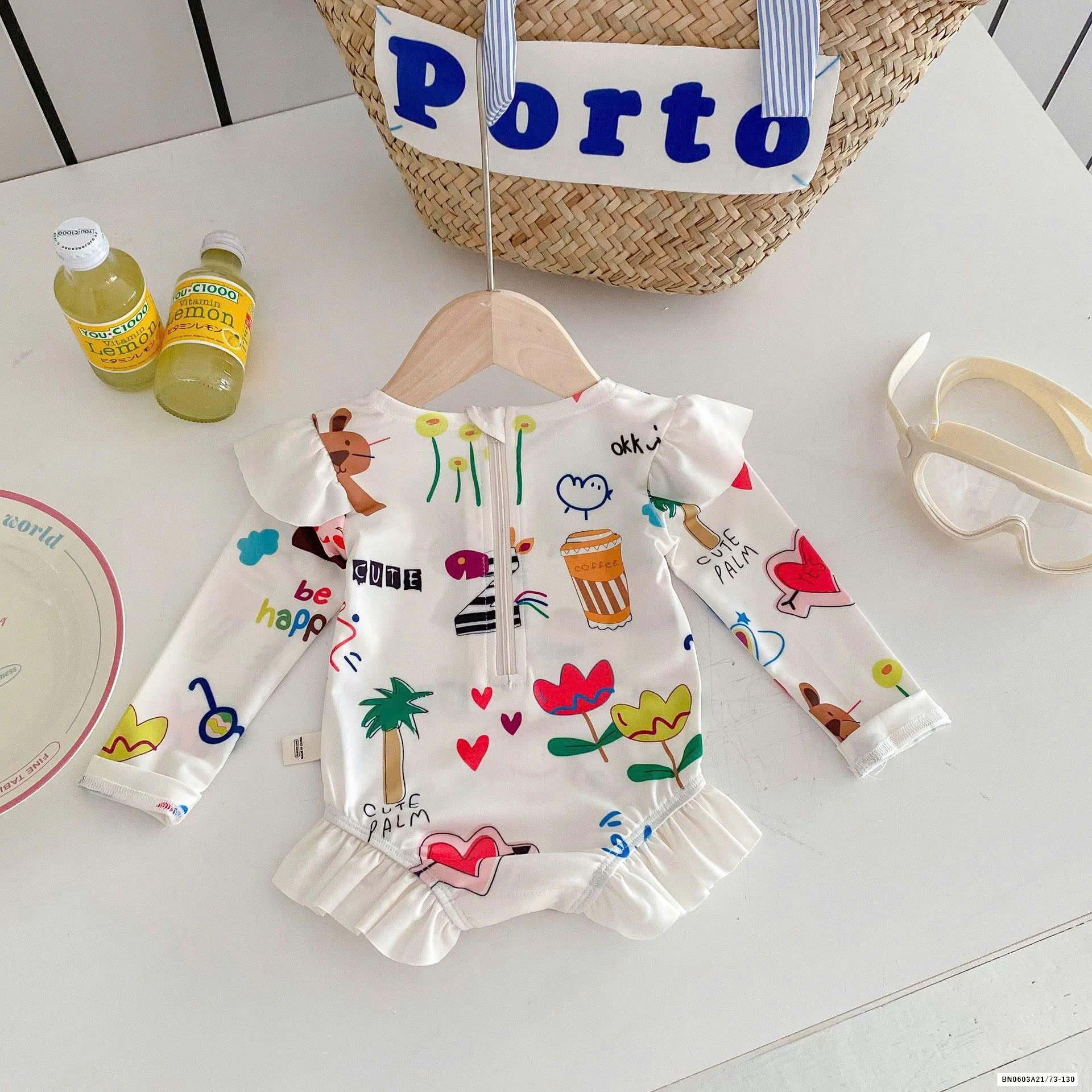 ĐỒ BƠI LIỀN THÂN DÀI TAY BG