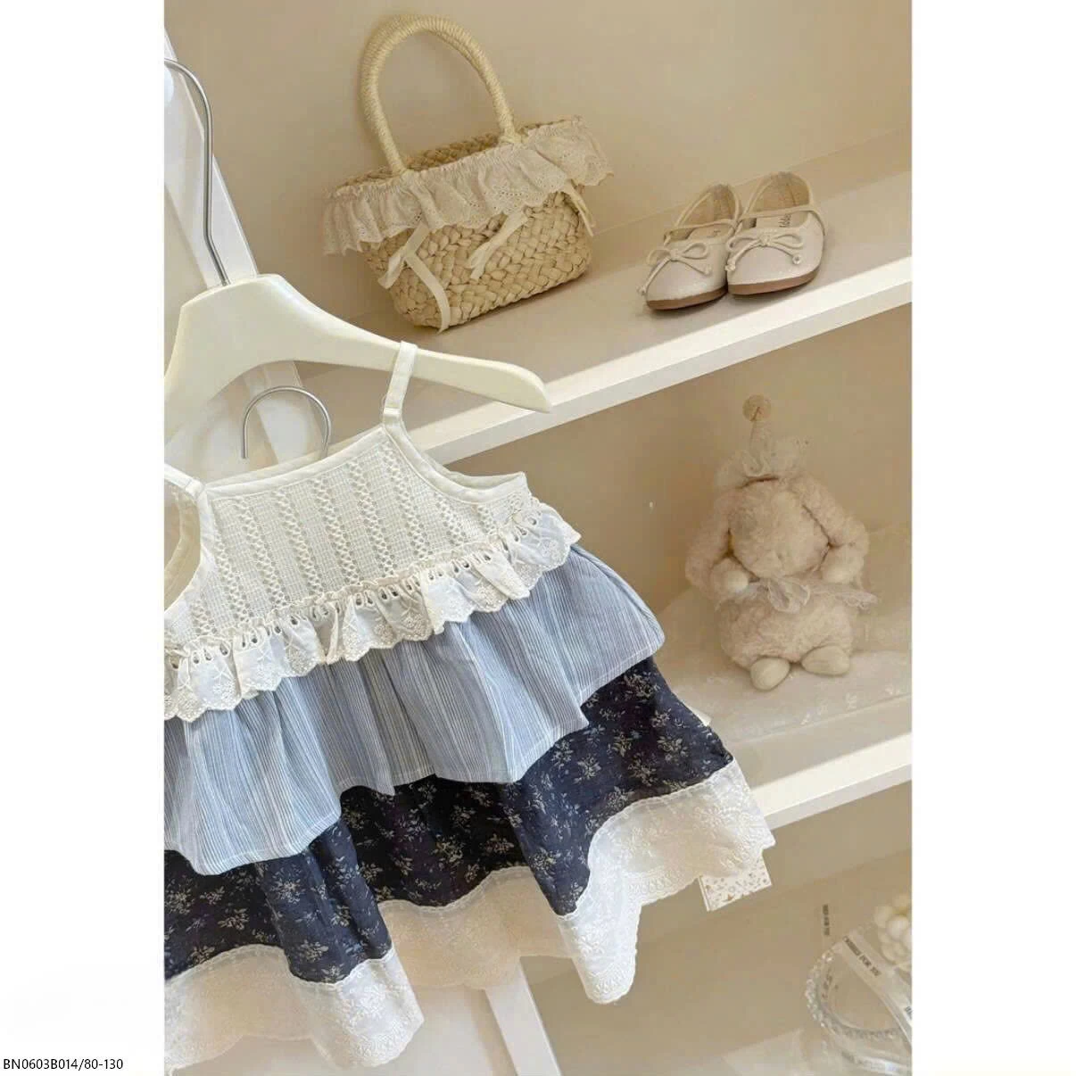 VÁY 2 DÂY  MIX MÀU