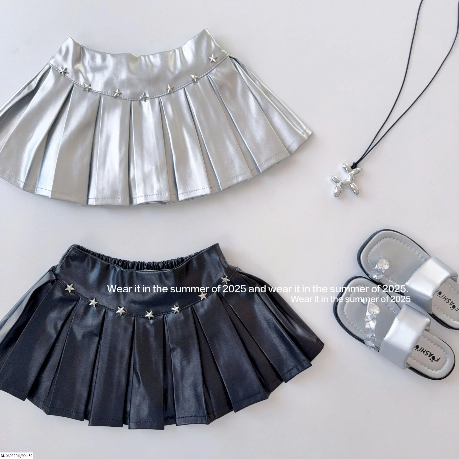 CHÂN VÁY XẾP LÝ DA  T&Q