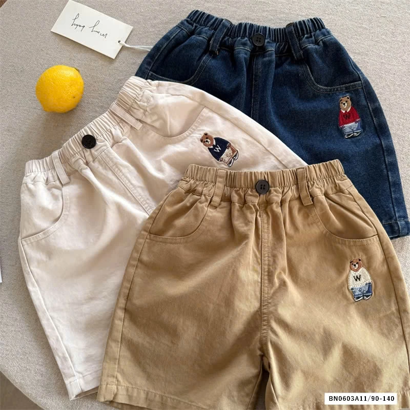 SHORT THÔ THÊU GẤU MMY