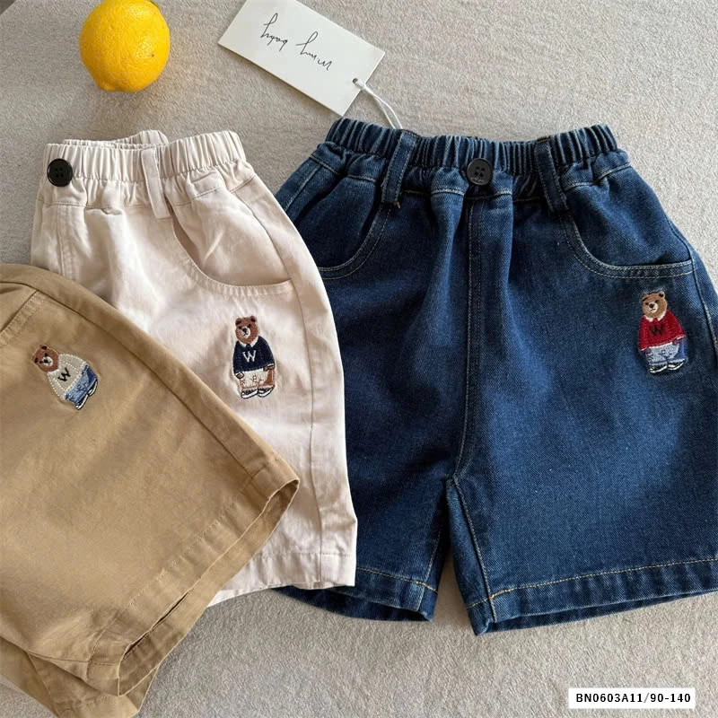 SHORT THÔ THÊU GẤU MMY