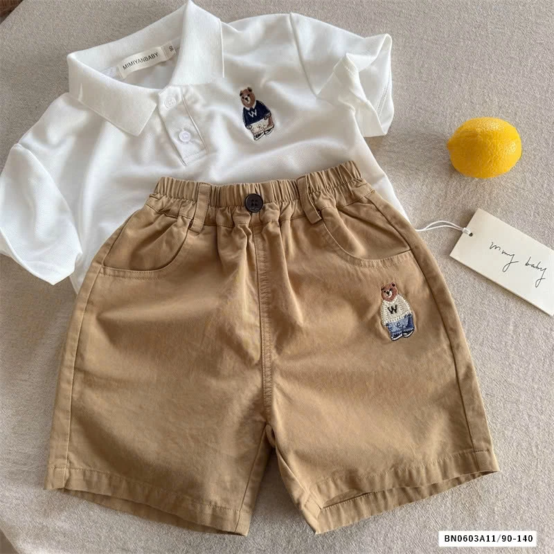 SHORT THÔ THÊU GẤU MMY